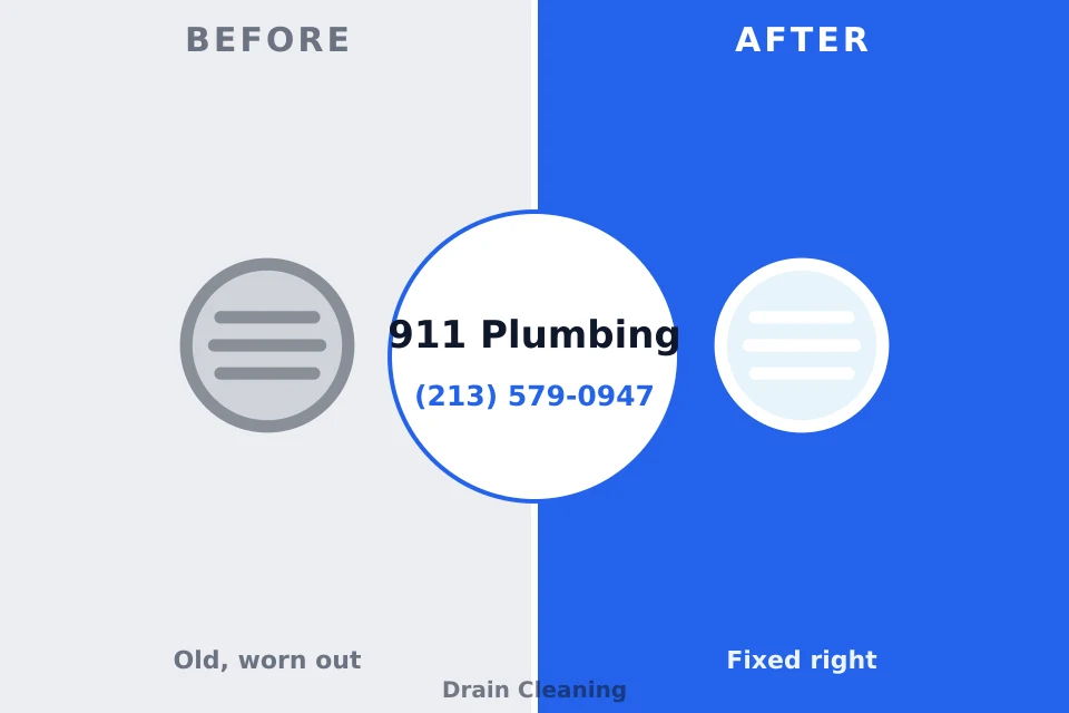 Before and after: plumbing repair Wapello, IA